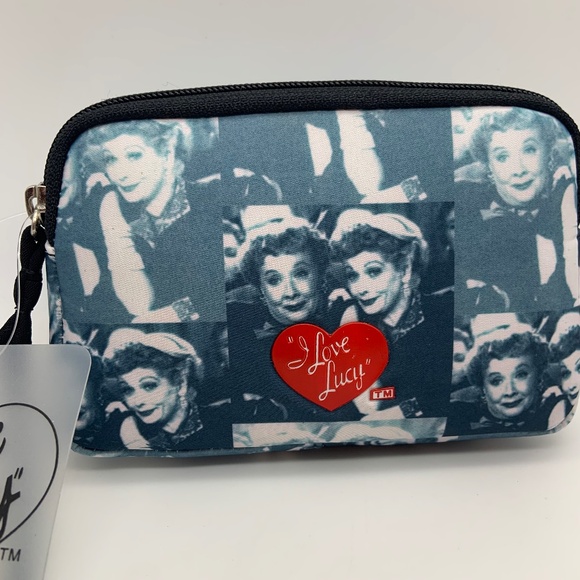 Vintage I Love Lucy Lucy and Ethel TV Show Retro Small Clutch Cosmetic Bag - Picture 2 of 15